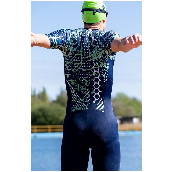 2026 HUUB Herre-triatlon-dragt COLTSNL  Navy / Lime